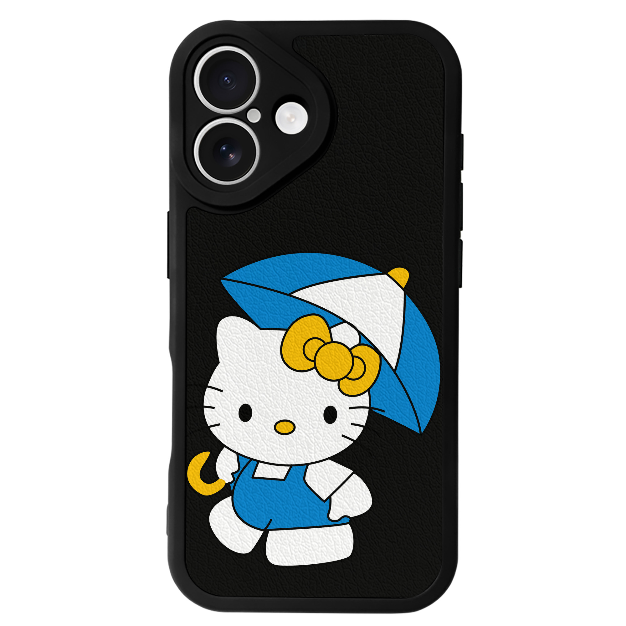 （画像用） Hello Kitty ハローキティ 【iPhone 16シリーズ対応】シリコンスマホケース（レザー調） 材質：シリコン